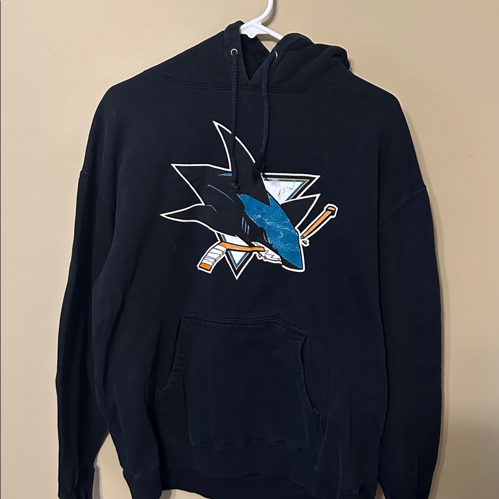 Black Hoodie with Shark Logo